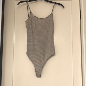Brandy Melville striped bodysuit